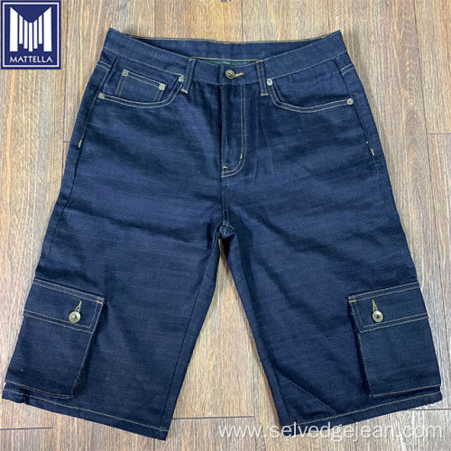 12oz multifunction cargo pants selvedge denim shorts